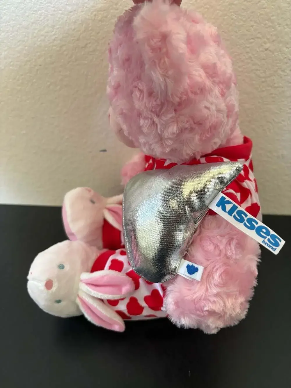 Build-A-Bear Pink Valentine Teddy Bear Hearts Pajamas Kisses Pillow Slippers Bag
